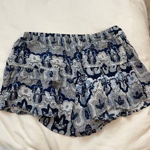Paisley printed shorts